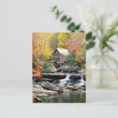 Grist Mill Glade Creek West Virginia Waterfall Briefkaart (Staand voorkant)