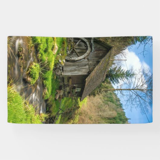 Grist Mill in het Zwarte Woud Spandoek (Horizontaal)