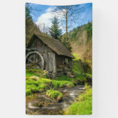 Grist Mill in het Zwarte Woud Spandoek (Verticaal)
