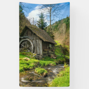 Grist Mill in het Zwarte Woud Spandoek