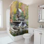 Grist Mill op Glade Creek Schilderachtig West Virg Douchegordijn (In situ)