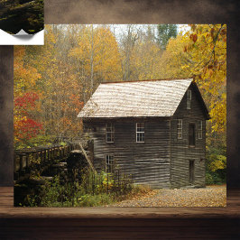 Grist Mill Smoky Mountains Poster