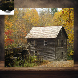 Grist Mill Smoky Mountains Poster