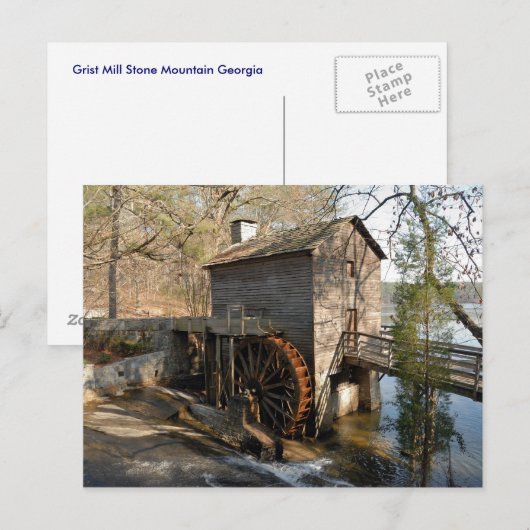 Grist Mill Stone Mountain Georgia Briefkaart (Voorkant / Achterkant)