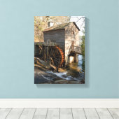 Grist MIll Stone Mountain Georgia Canvas Afdruk (Insitu (Houten vloer))