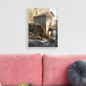 Grist MIll Stone Mountain Georgia Canvas Afdruk (Insitu (Woonkamer))