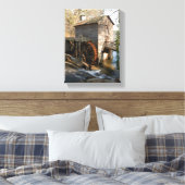 Grist MIll Stone Mountain Georgia Canvas Afdruk (Insitu (Slaapkamer))
