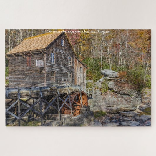 Grist Mill Virginia, kerstcadeautjes Legpuzzel (Horizontaal)