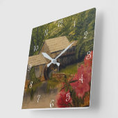 Gristmill, van Gary Poling Vierkante Klok (Hoek)