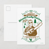 Griswold Family Kerstkerst Chainzaag Grafisch Briefkaart (Voorkant / Achterkant)