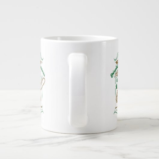 Griswold Family Kerstkerst Chainzaag Grafisch Grote Koffiekop (Achterkant)