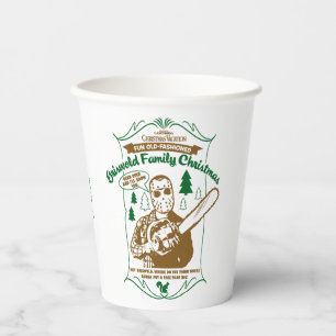 Griswold Family Kerstkerst Chainzaag Grafisch Papieren Bekers