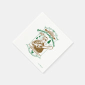 Griswold Family Kerstkerst Chainzaag Grafisch Servet (Hoek)