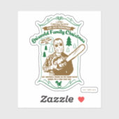 Griswold Family Kerstkerst Chainzaag Grafisch Sticker (Vel)