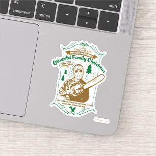Griswold Family Kerstkerst Chainzaag Grafisch Sticker