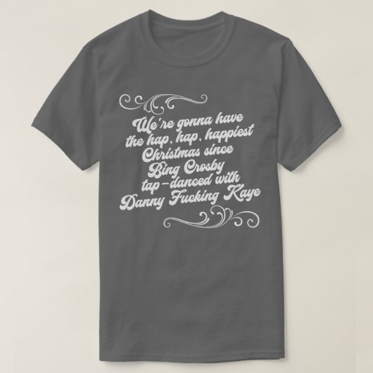 Griswold Hap Gelukkigste Kerstmis T-shirt (Design voorkant)