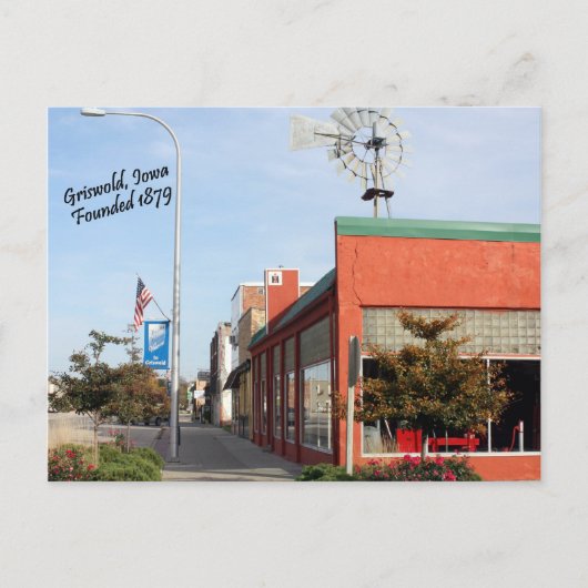 Griswold, Iowa Windmill Briefkaart (Voorkant)