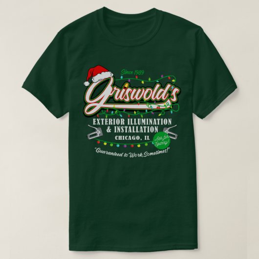 Griswold Verlichting Kerstvakantie 89 Dks T-shirt (Design voorkant)