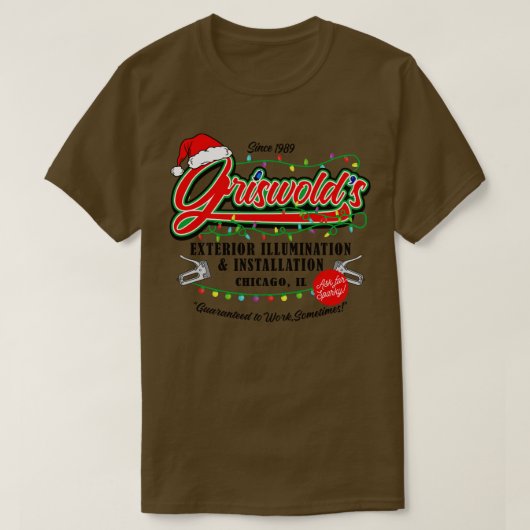 Griswold Verlichting Kerstvakantie T-shirt (Design voorkant)