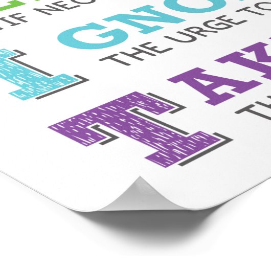 GRIT Acronym Classroom Growth Mindset Poster (Hoek)