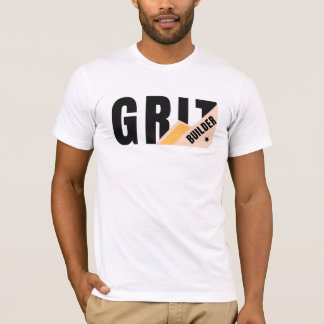 Grit Builder Vet Gedrukte Typografie Motiverende G T-shirt
