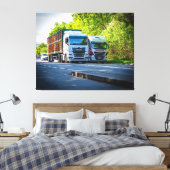 Grit en groei op de A49 Canvas Afdruk (Insitu (Slaapkamer))