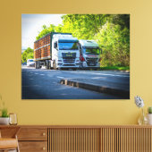 Grit en groei op de A49 Canvas Afdruk (Insitu (Woonkamer))