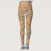 Grit Glitter Mode Meerkleurige Schildering #2 Leggings (Voorkant)