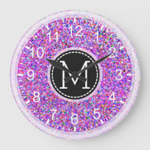Grit Glitter Multicolor Painting Monogram Grote Klok