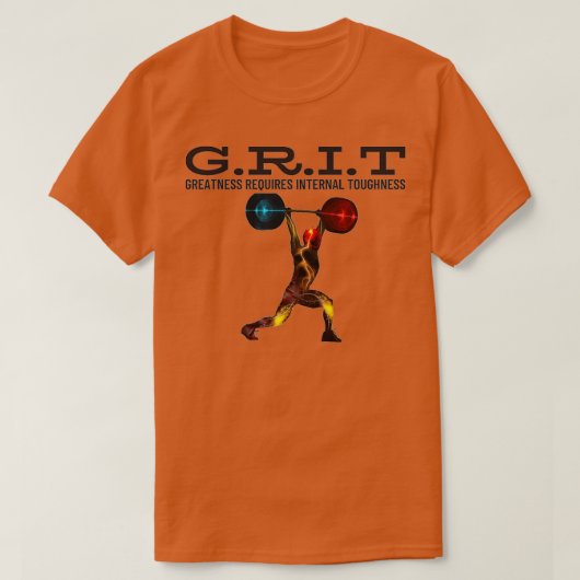 GRIT Greatness amp Succality Mentality 1 T-shirt (Design voorkant)
