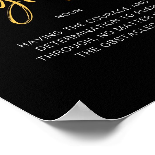 Grit Inspirating Quote Poster (Hoek)