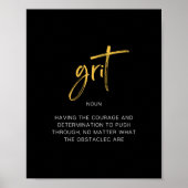 Grit Inspirating Quote Poster (Voorkant)