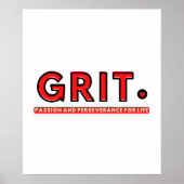 GRIT - Passie en doorzettingsvermogen voor het lev Poster (Voorkant)