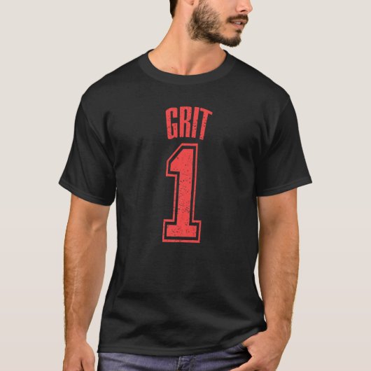Grit Supporter Nummer 1 grootste ventilator T-shirt (Voorkant)