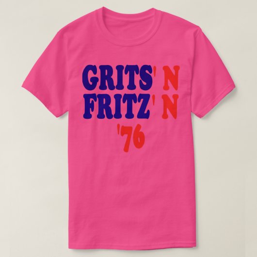 Grits N Fritz Jimmy ter en Walter Mondale Campaign T-shirt (Design voorkant)