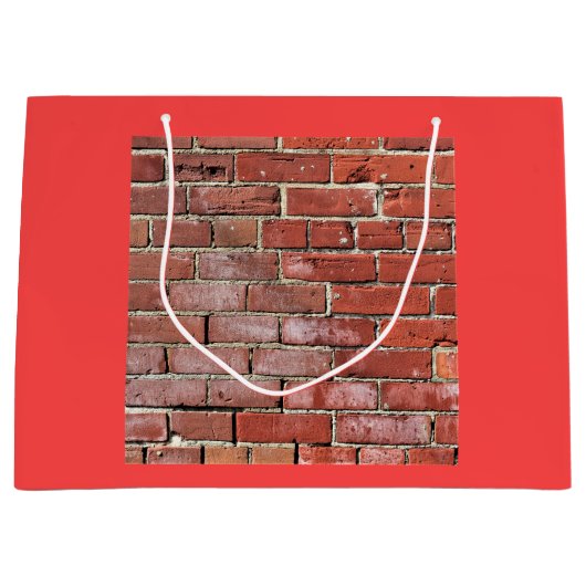 Gritty Chalky Brick Wall Groot Cadeauzakje (Voorkant)