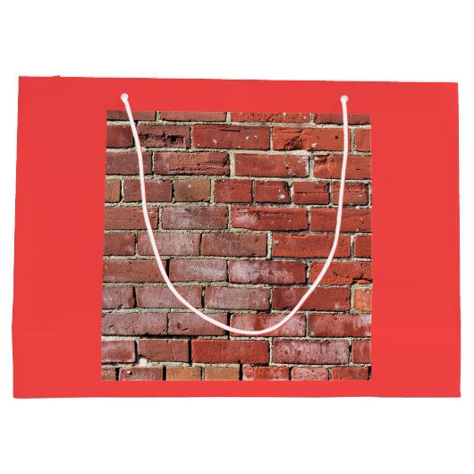 Gritty Chalky Brick Wall Groot Cadeauzakje (Achterkant)