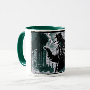Gritty City Urban Detective jaren 40 Vintage Stijl Mok