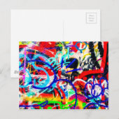Gritty Crazy Graffiti Briefkaart (Voorkant / Achterkant)