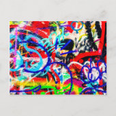 Gritty Crazy Graffiti Briefkaart (Voorkant)