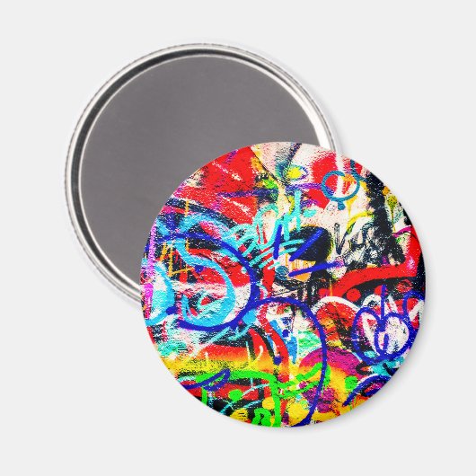 Gritty Crazy Graffiti Magneet (Voorkant / Achterkant)