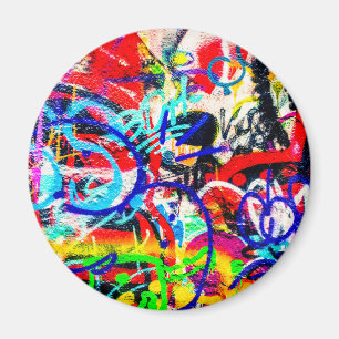 Gritty Crazy Graffiti Magneet