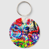 Gritty Crazy Graffiti Sleutelhanger (Voorkant)