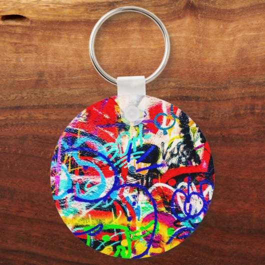 Gritty Crazy Graffiti Sleutelhanger (Voorkant)