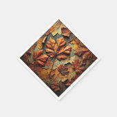 Gritty Fall verlaat gebarsten verf Decoupage serve Servet (Hoek)