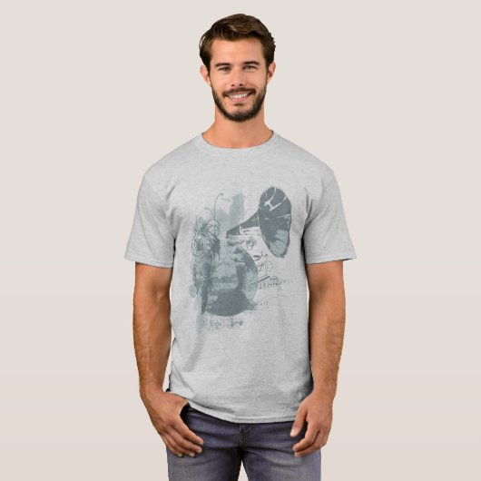 Gritty Gramophone T-shirt (Voorkant volledig)