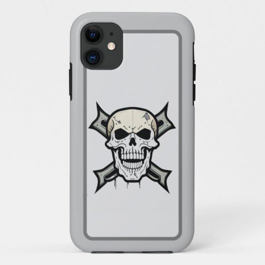 Gritty Graphics: Bold Skull Design Case-Mate iPhone Case (Achterkant)