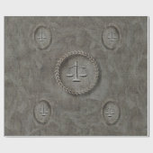 Gritty Grey Gift Wrap van rechter Cadeaupapier (Vlak)