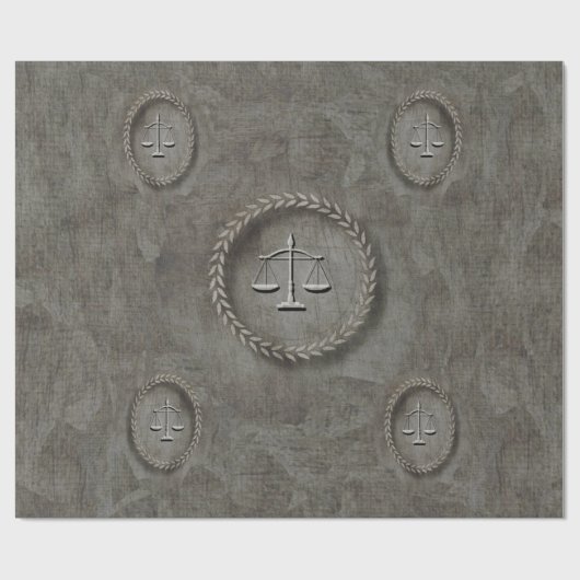 Gritty Grey Gift Wrap van rechter Cadeaupapier (Vlak)