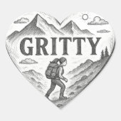 Gritty Hart Sticker (Voorkant)